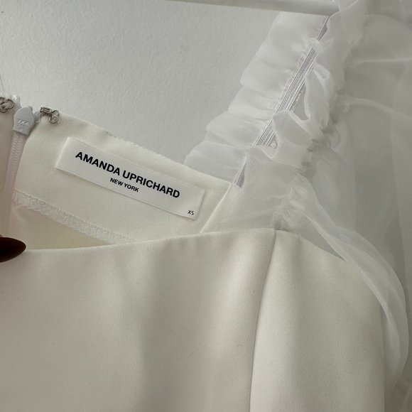 Revolve Amanda Uprichard Tia Dress Ivory XS - Picture 5 of 5